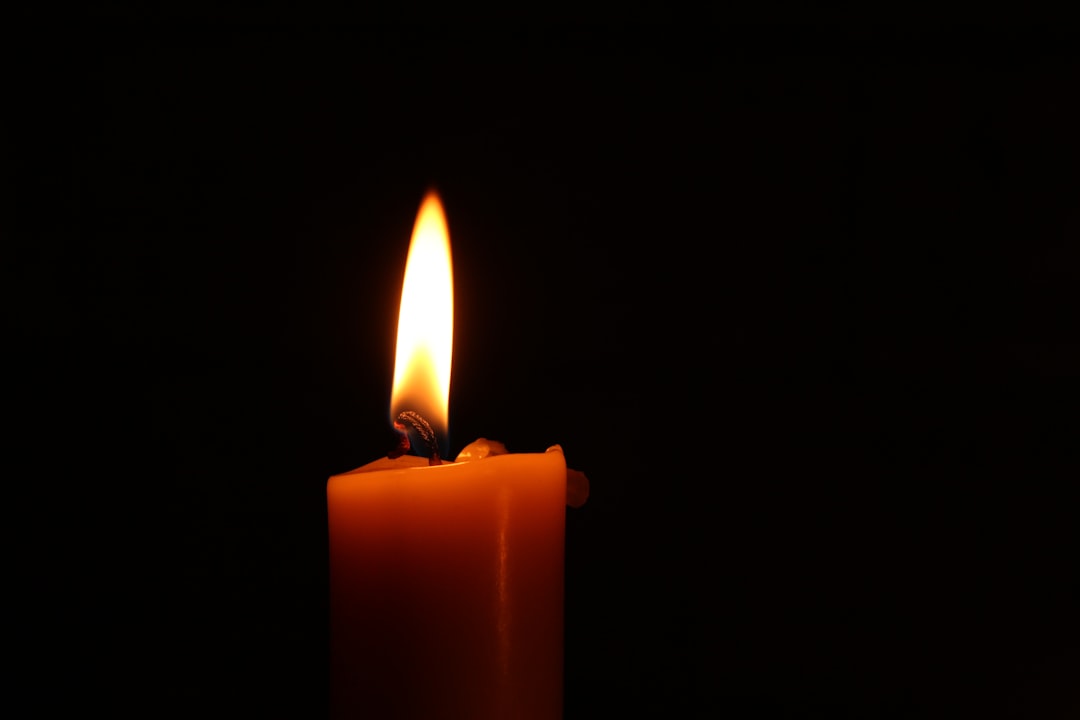 Close-up of a lighted candle
